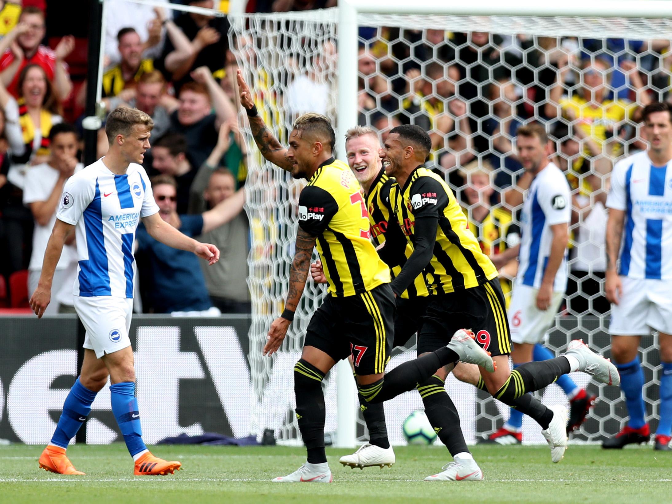 Pereyra's double gave Watford a deserved victory (Getty)