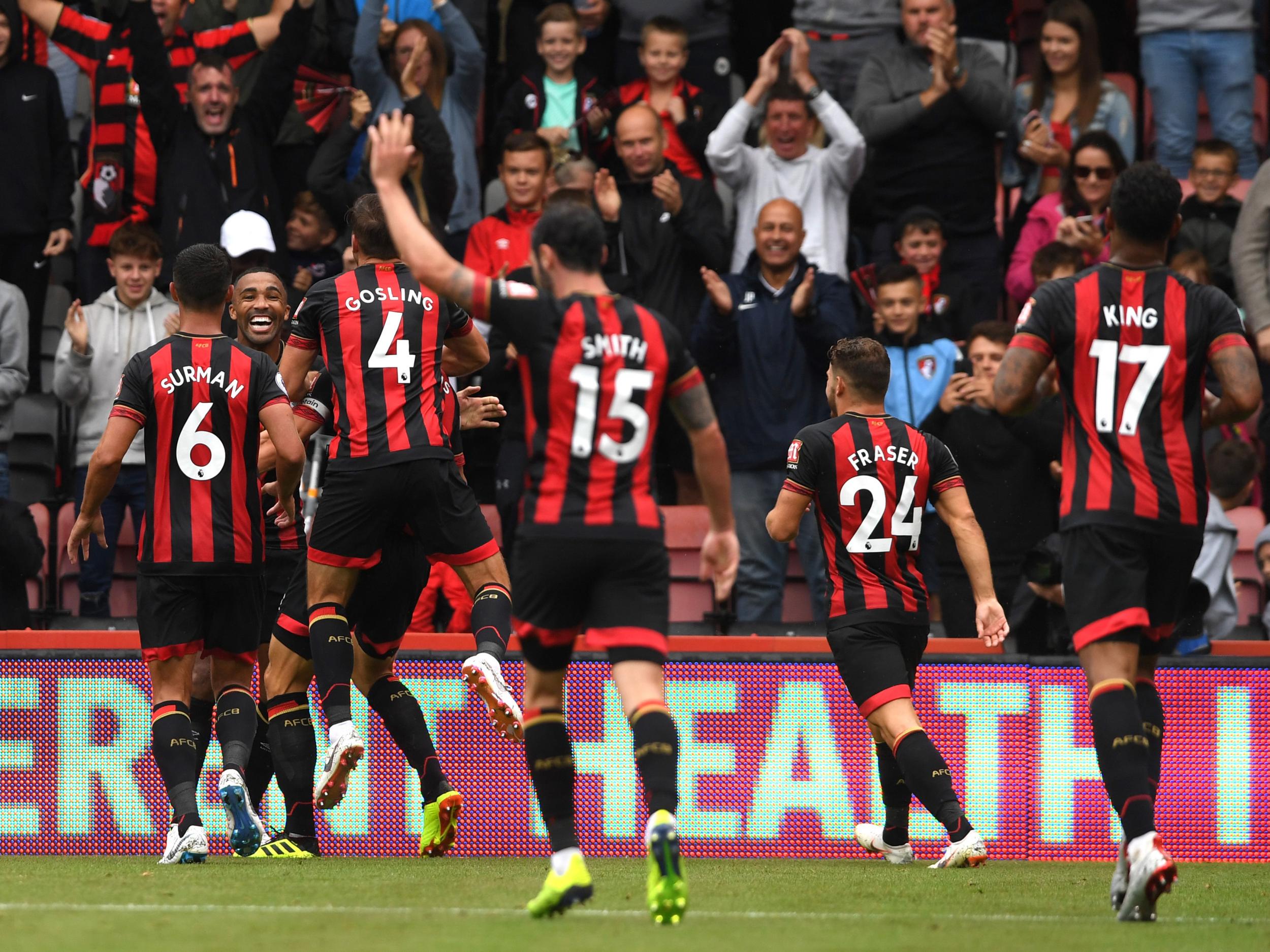 Bournemouth beat Cardiff 2-0 in their opening game
