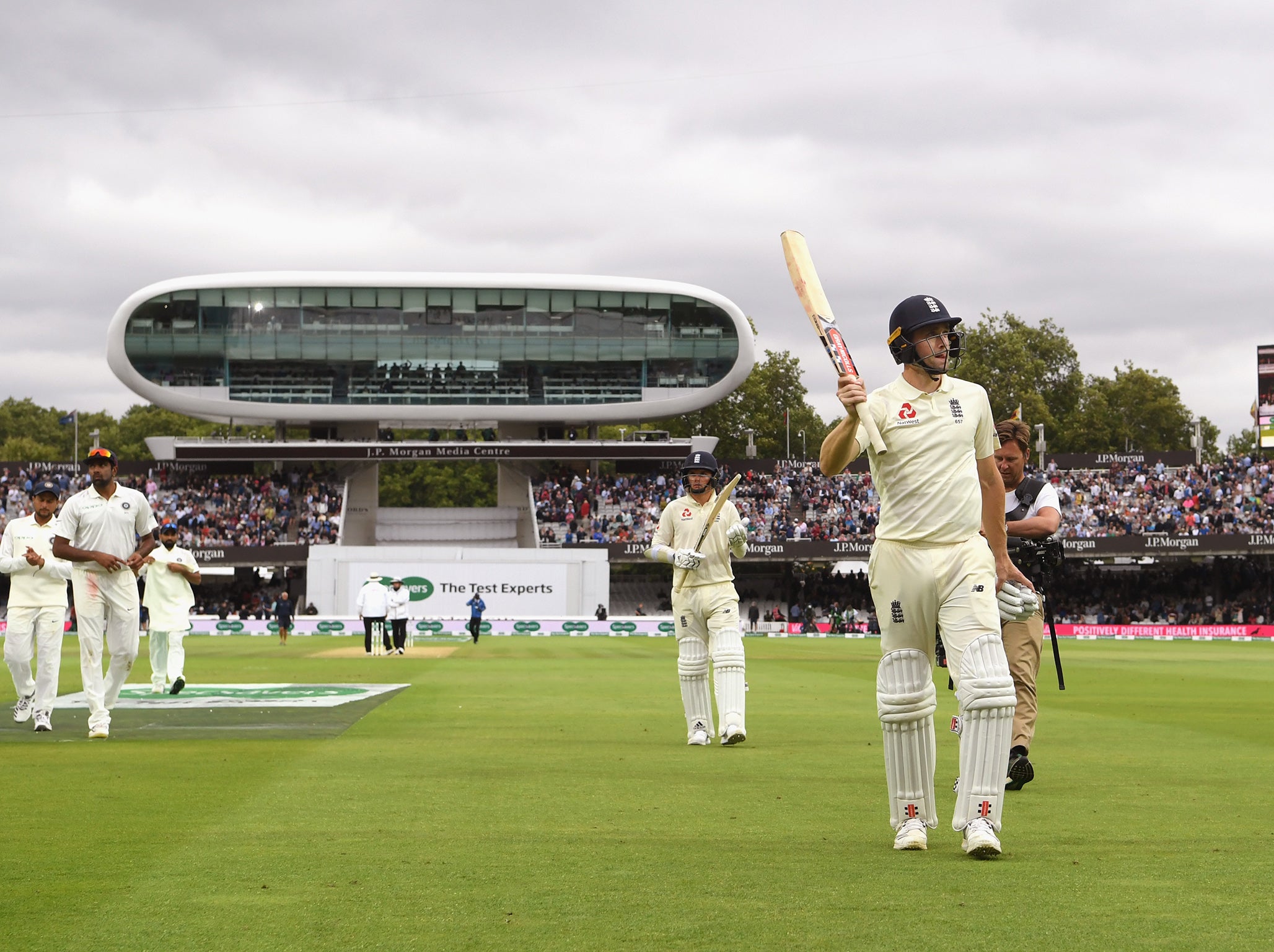 Woakes finished the day on 120 not-out