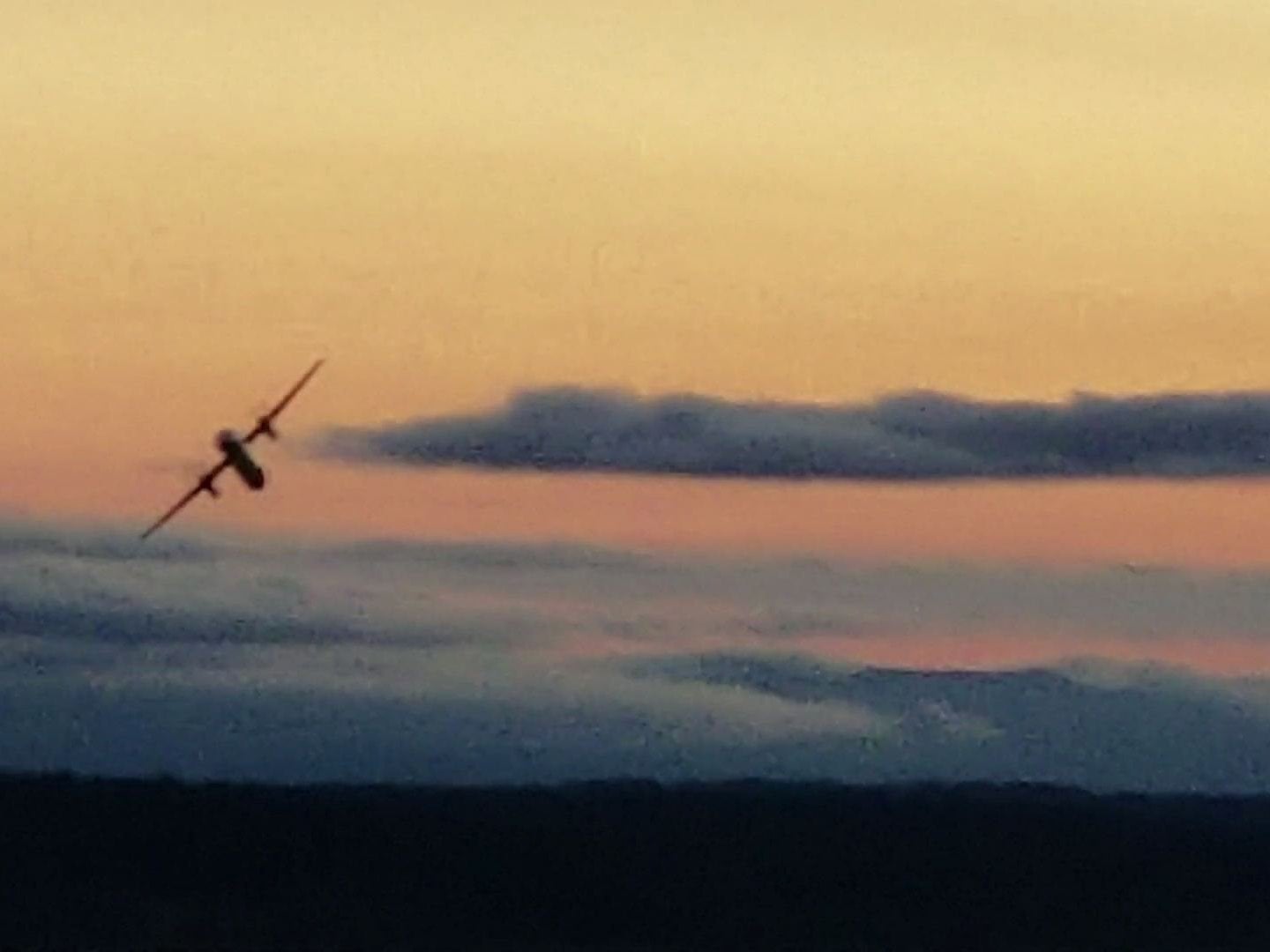 The empty passenger airplane, stolen from the Seattle-Tacoma airport, making an unlikely upside-down aerial loop, then flying low over Puget Sound before crashing into the sparsely populated Ketron Island