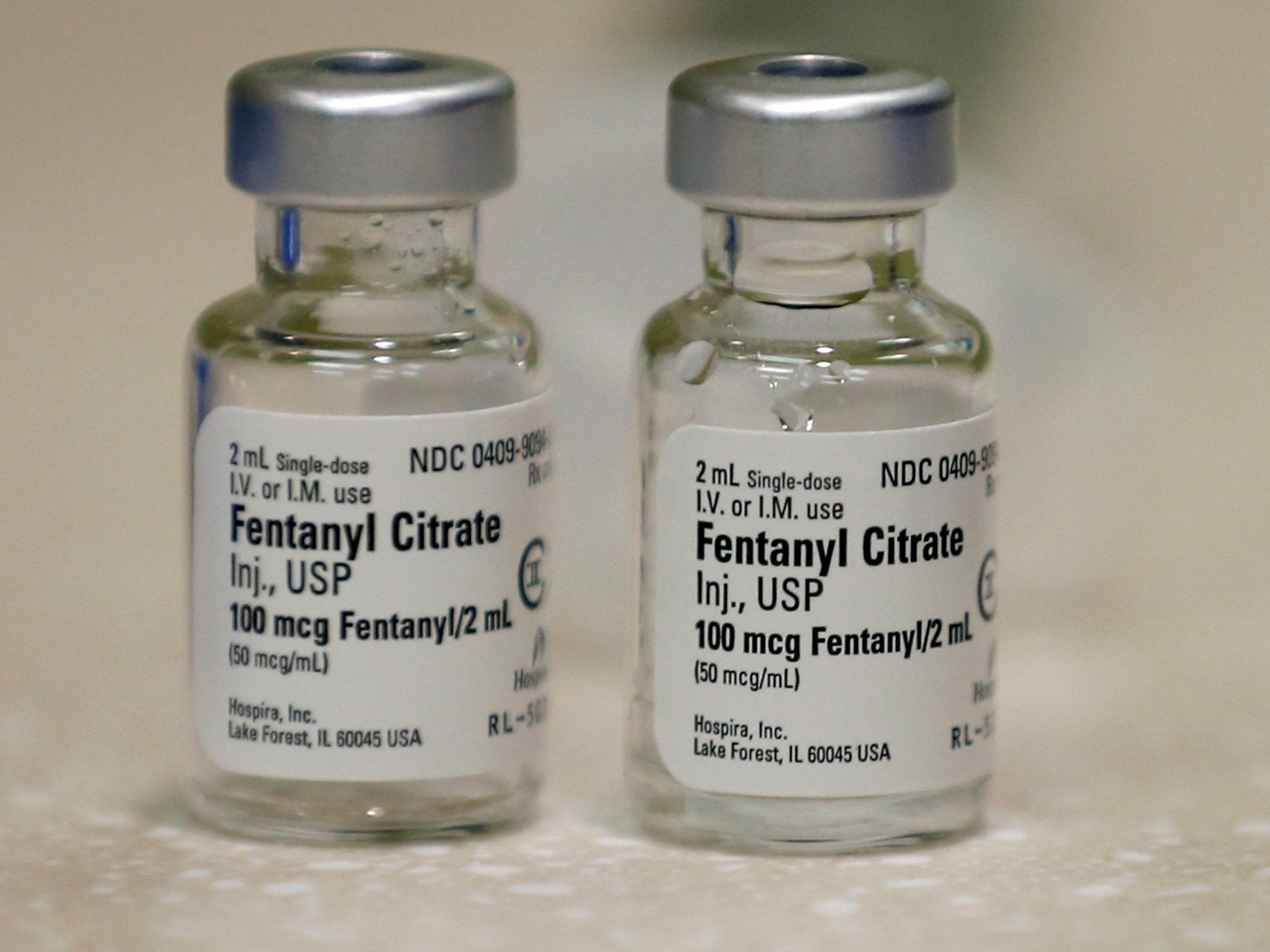 Vials of fentanyl: synthetic opioids are seen as a gateway to heroin