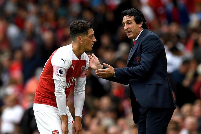 Unai Emery wants to get more from Mesut Ozil