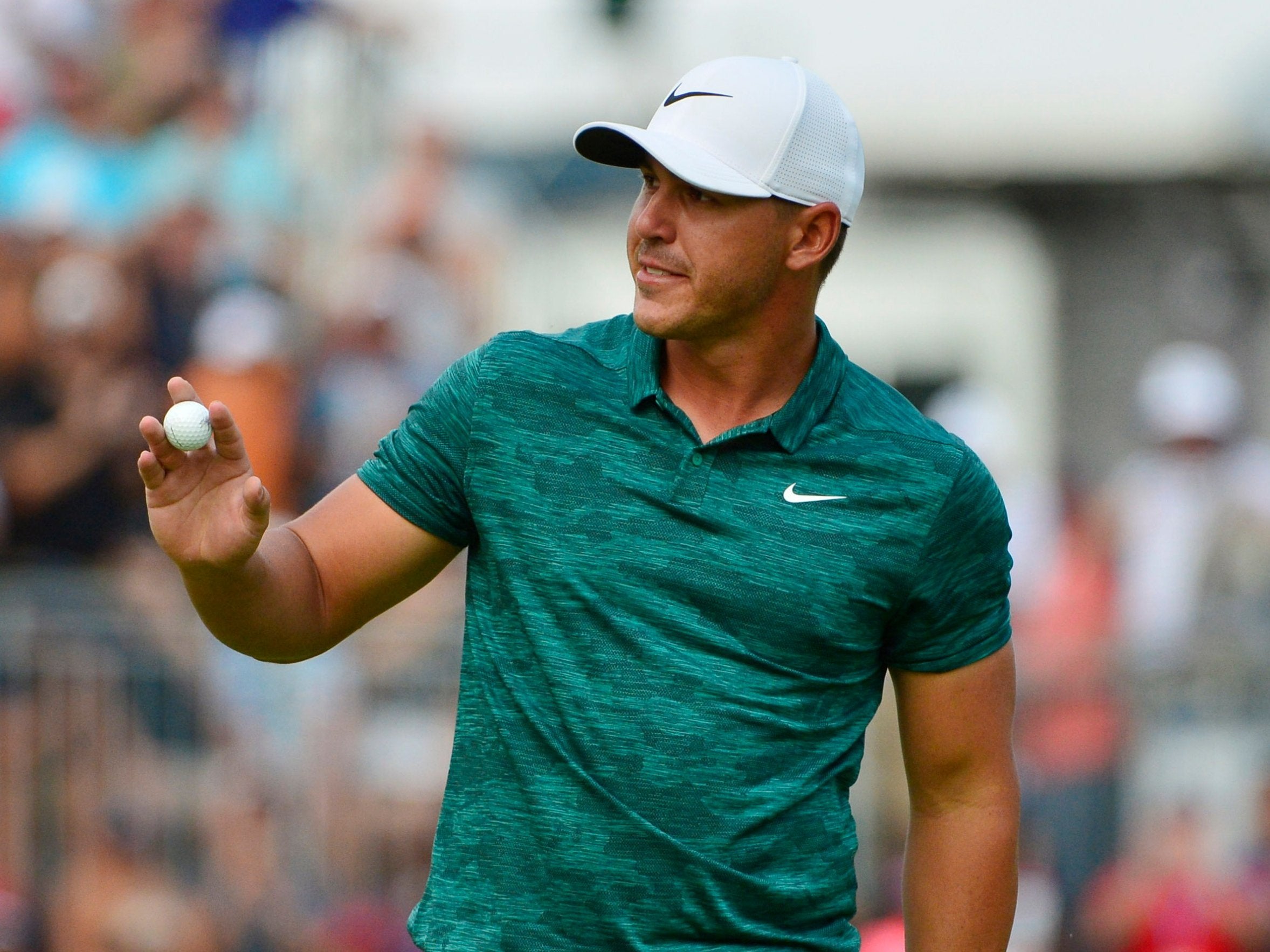Brooks Koepka finished the PGA Championship on -16, two shots ahead of Tiger Woods