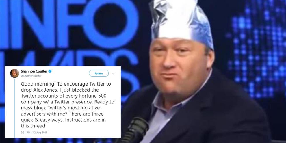 People are protesting to get Alex Jones banned from Twitter in the most ...