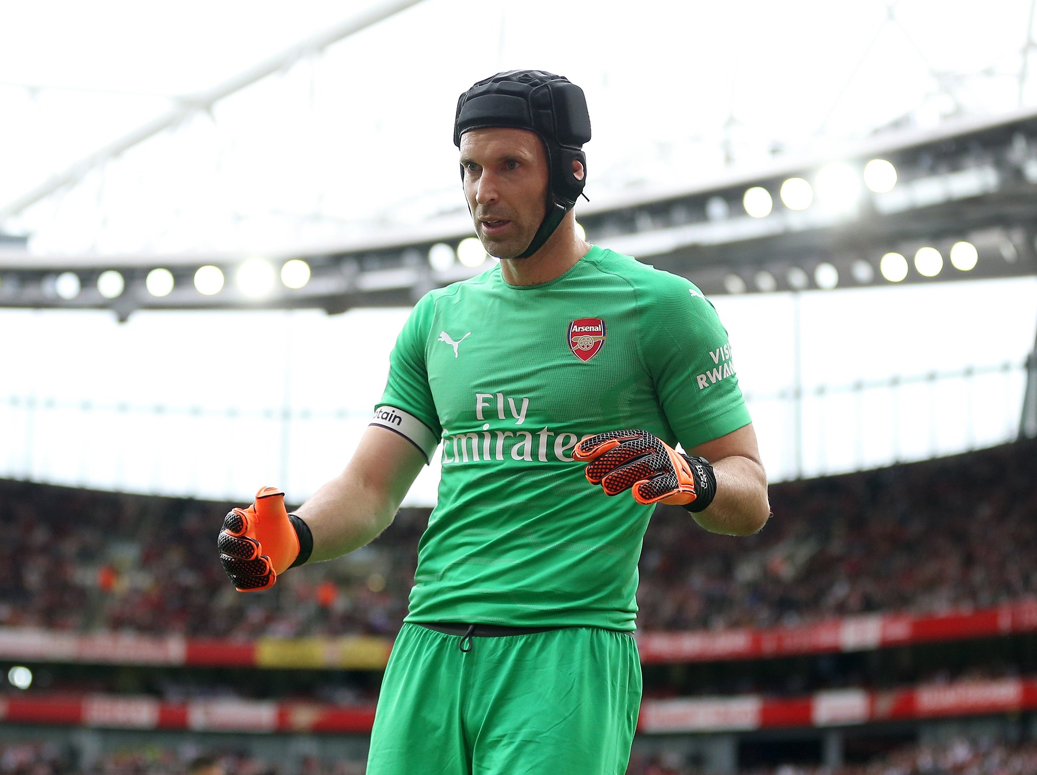 Cech struggled to adapt to Arsenal's new tactics at the back