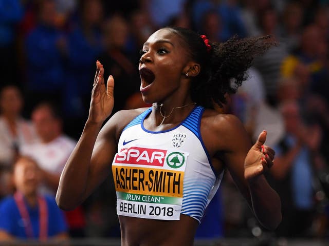 Asher-Smith capped a successful championships for Great Britain