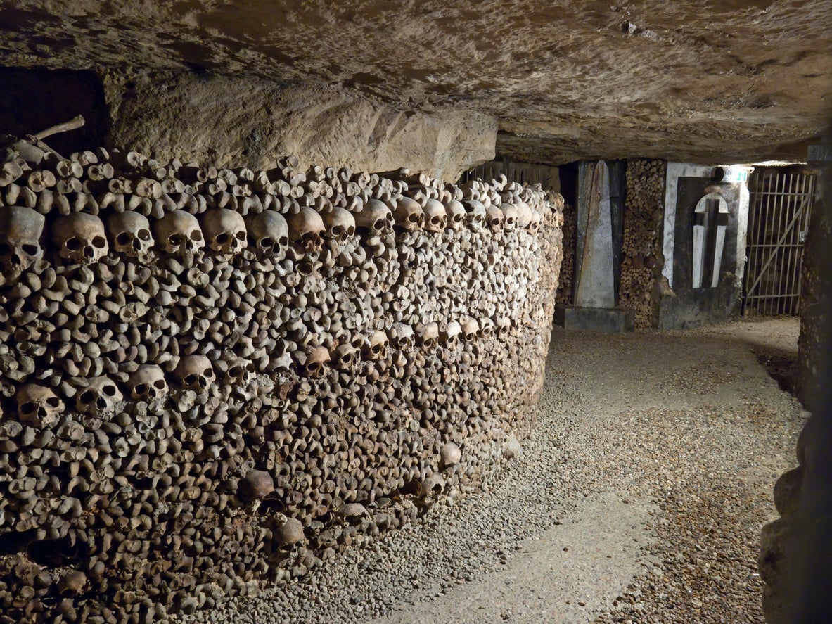 Paris Catacombs might make you shiver