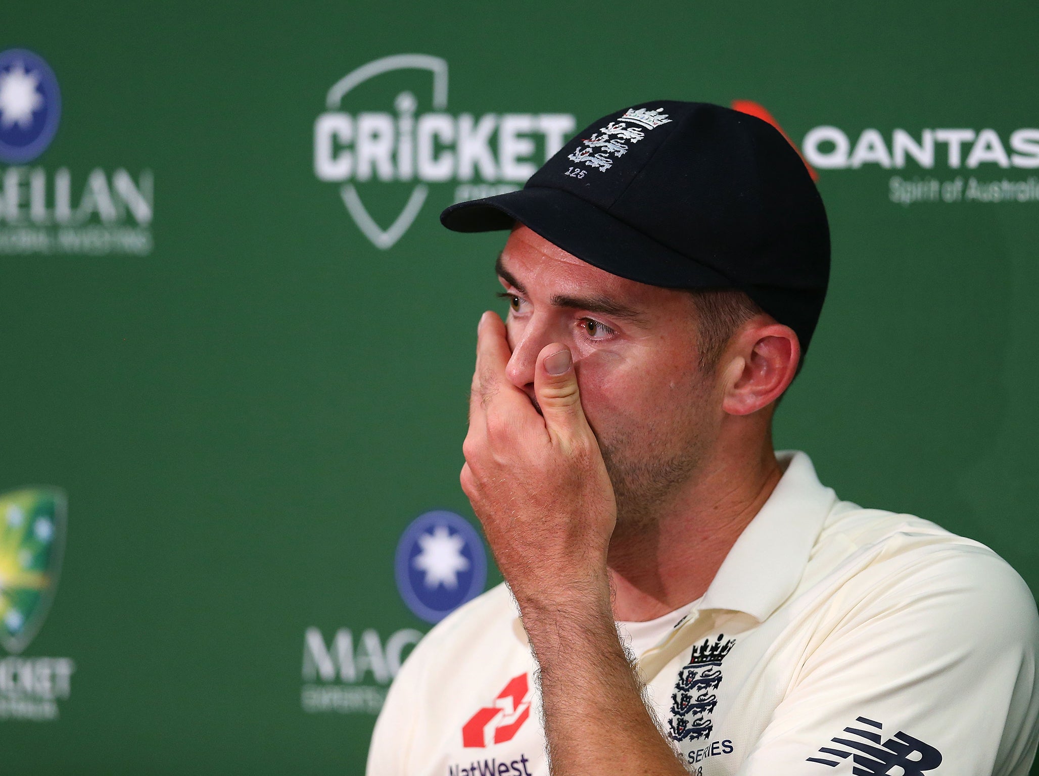 James Anderson, battered and bruised