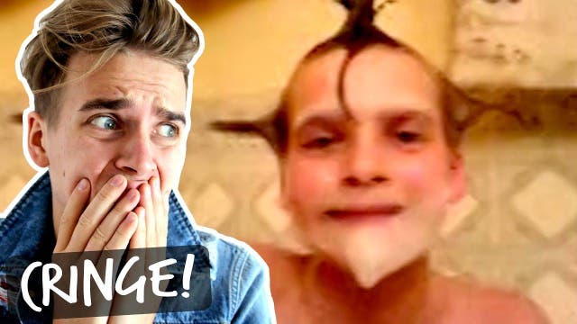 A still from Sugg's 'TRY NOT TO CRINGE CHALLENGE'