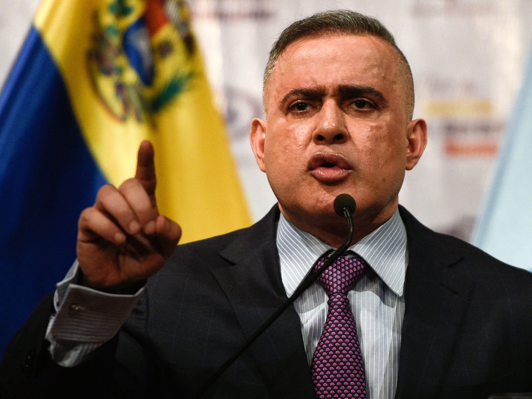 Colonel Pedro Zambrano and general Alejandro Pérez appeared in court on Monday, chief prosecutor Tarek William Saab (pictured) said in a speech