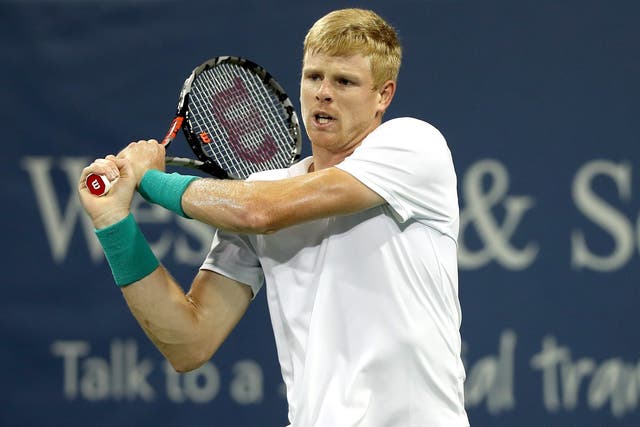 Kyle Edmund was knocked out of the Cincinnati Open by Denis Shapovalov