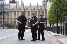 Parliament car crash suspect arrested over terror offences, police say