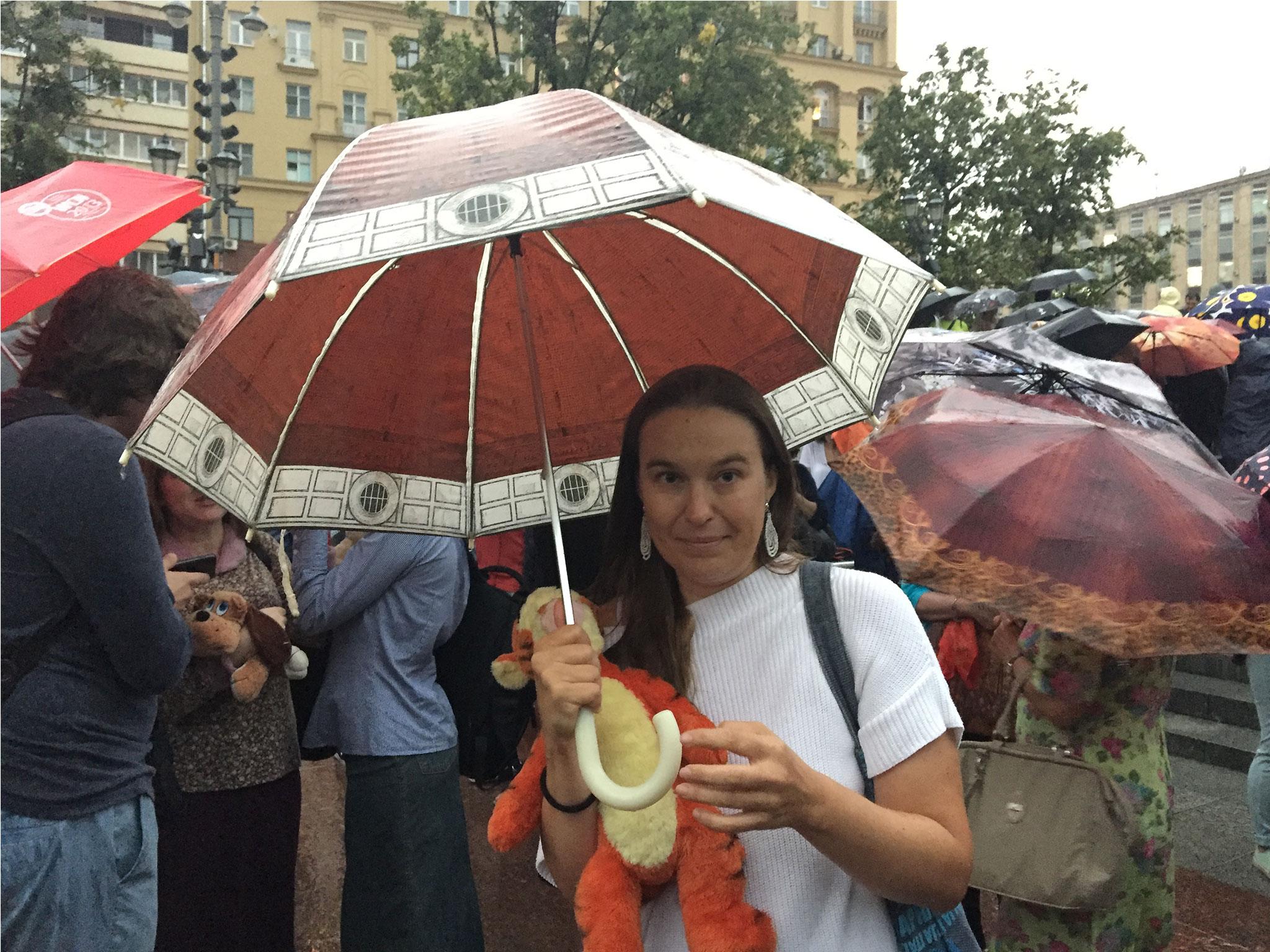 Yekaterina Milanovskaya was one of those who attended the rally
