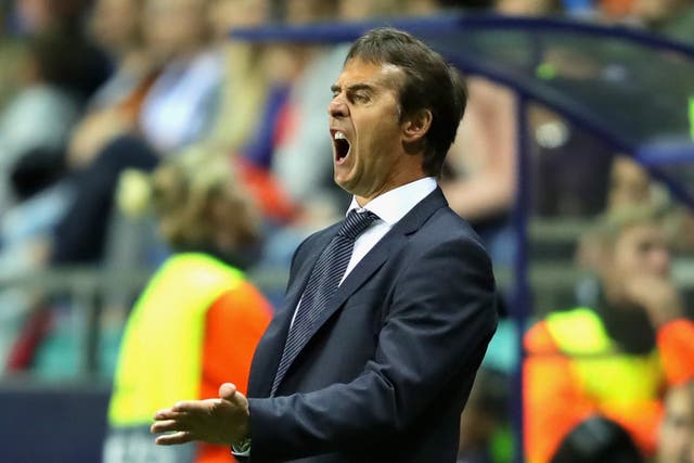 New Real Madrid manager Julen Lopetegui saw his side lose 4-2 to Atletico in the Uefa Super Cup