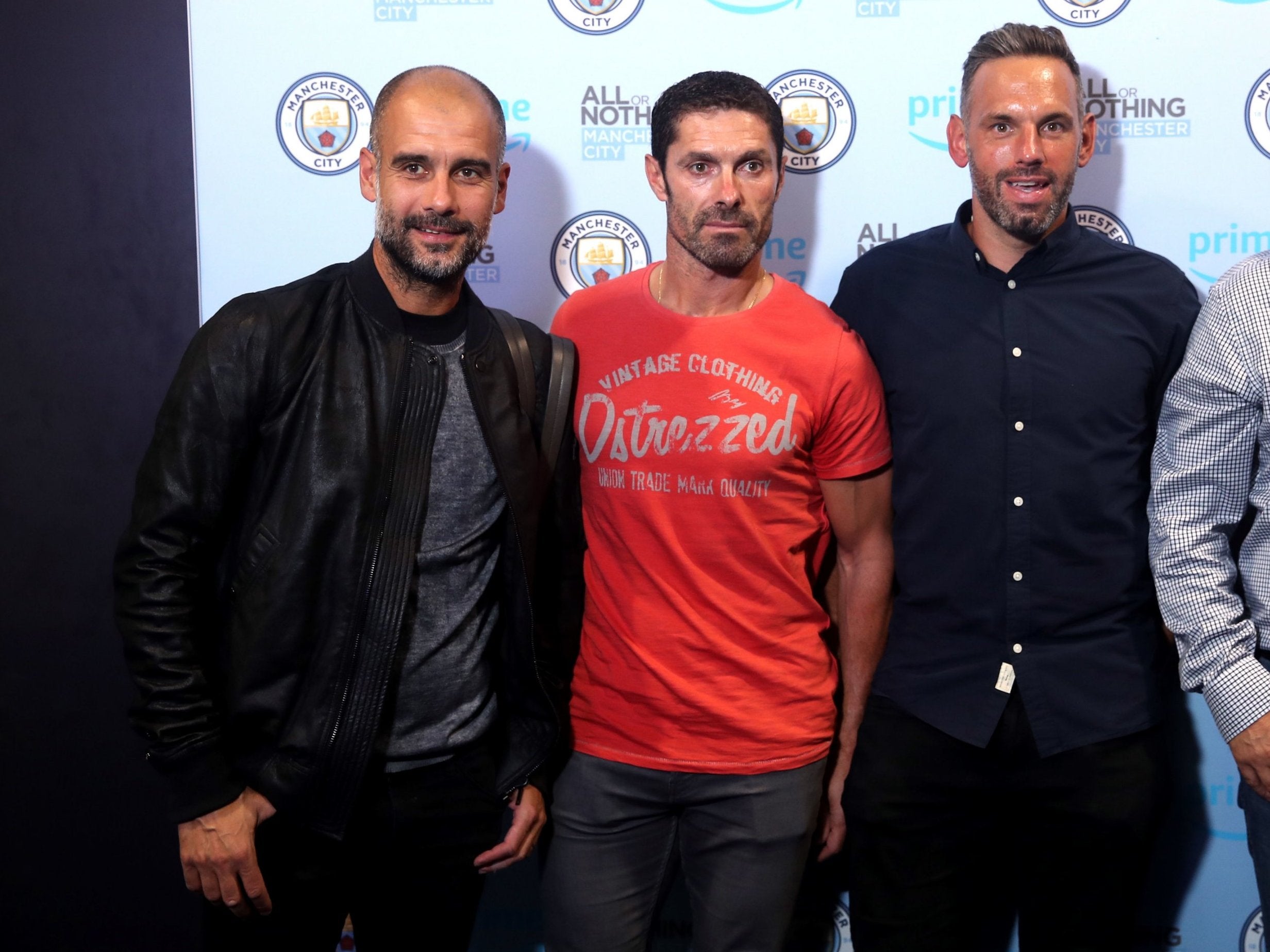 Manchester City manager Pep Guardiola was in attendance for the documentary premier