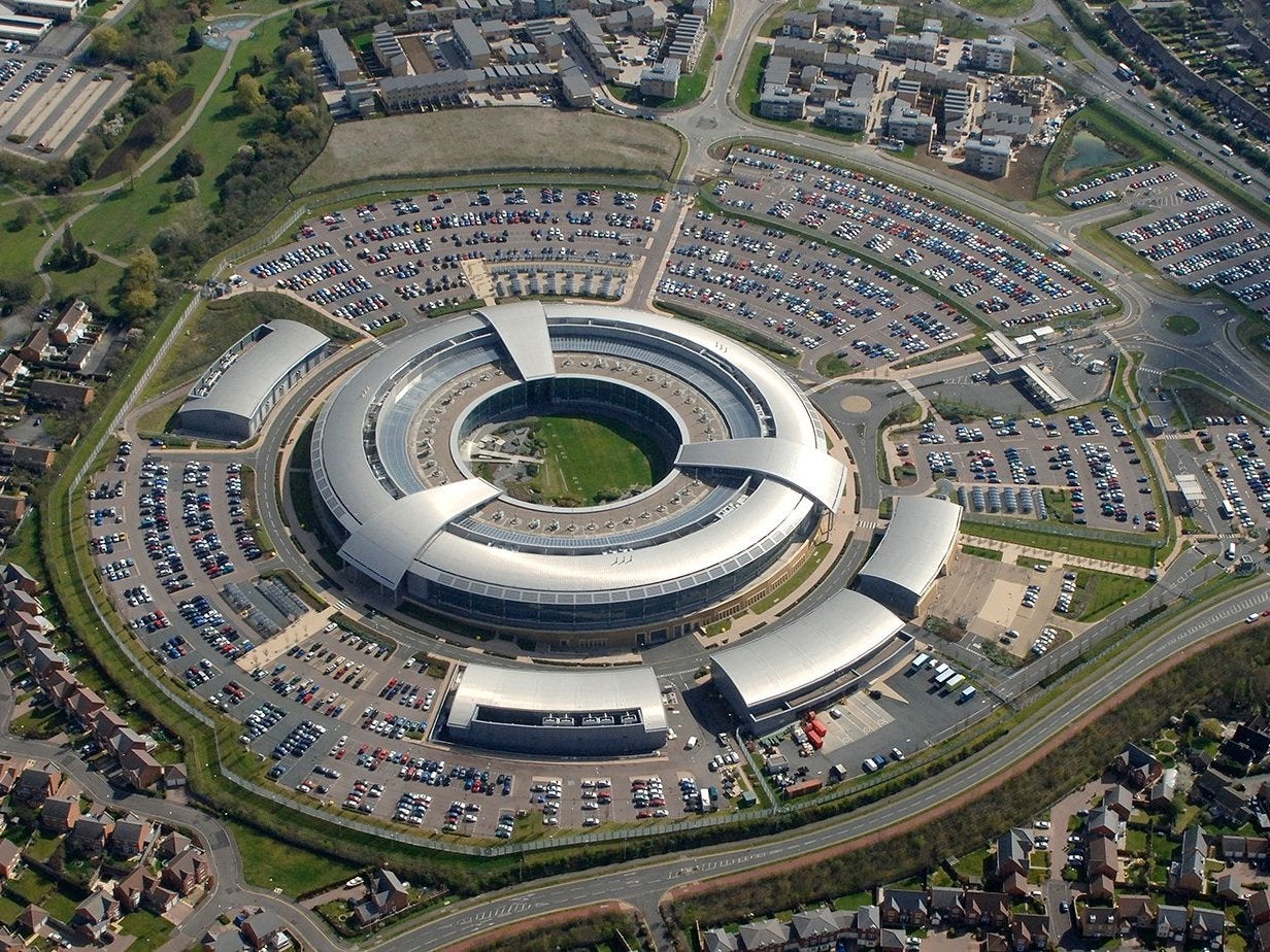 The GCHQ headquarters in Cheltenham, nicknamed 'The Doughnut'
