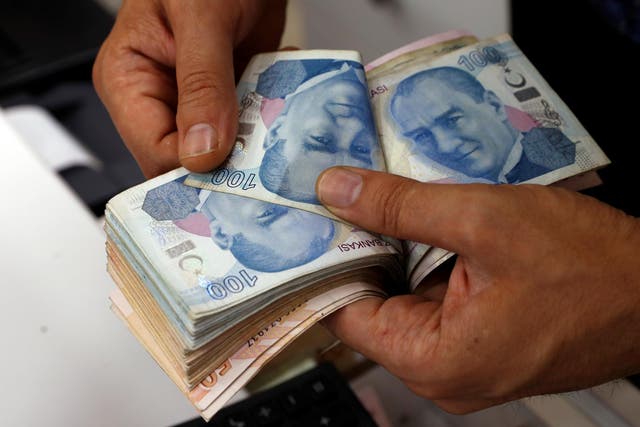 The lira plummeted against the dollar last week