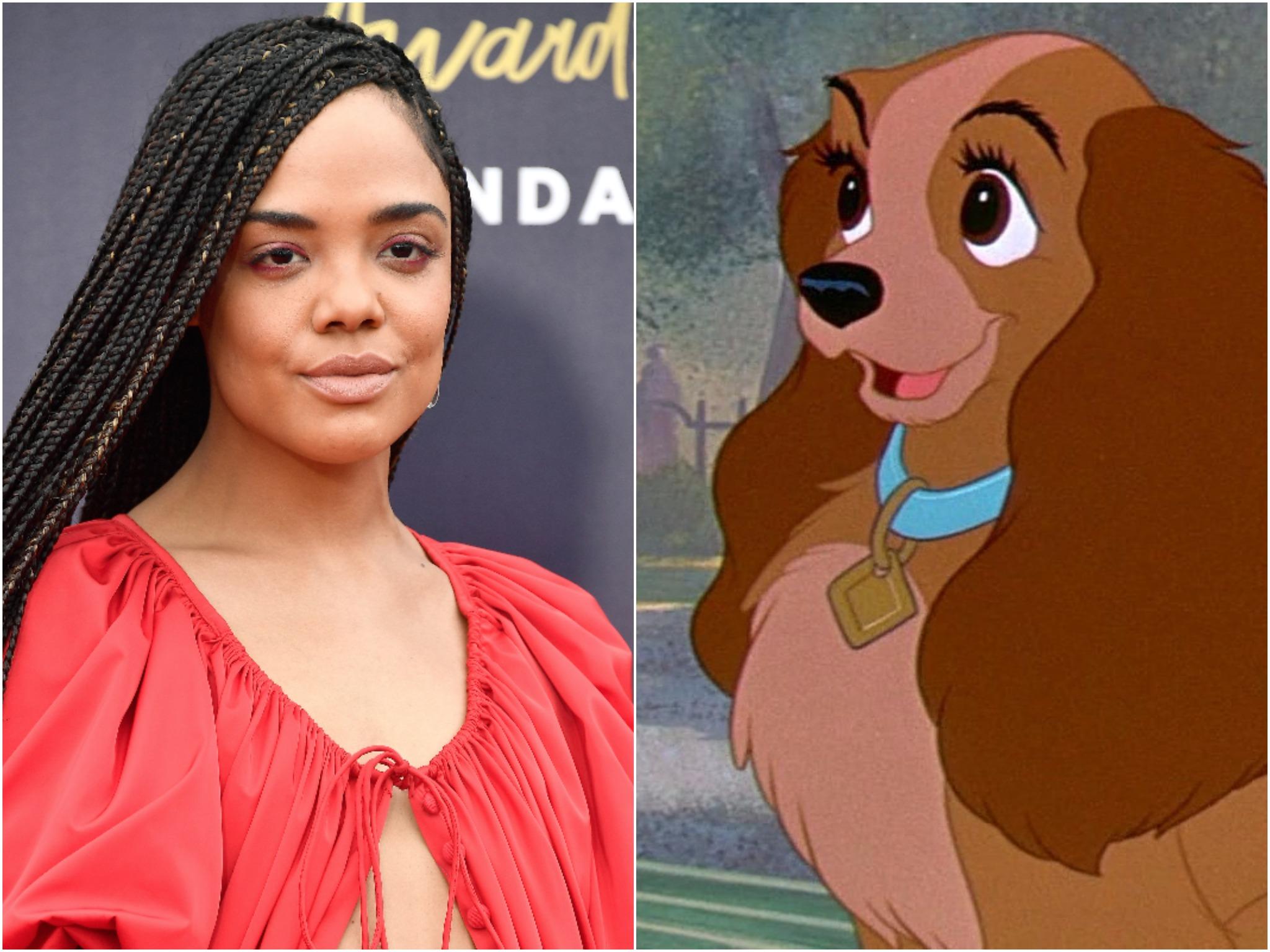 Tessa Thompson will voice Lady in the upcoming remake of Lady and the Tramp
