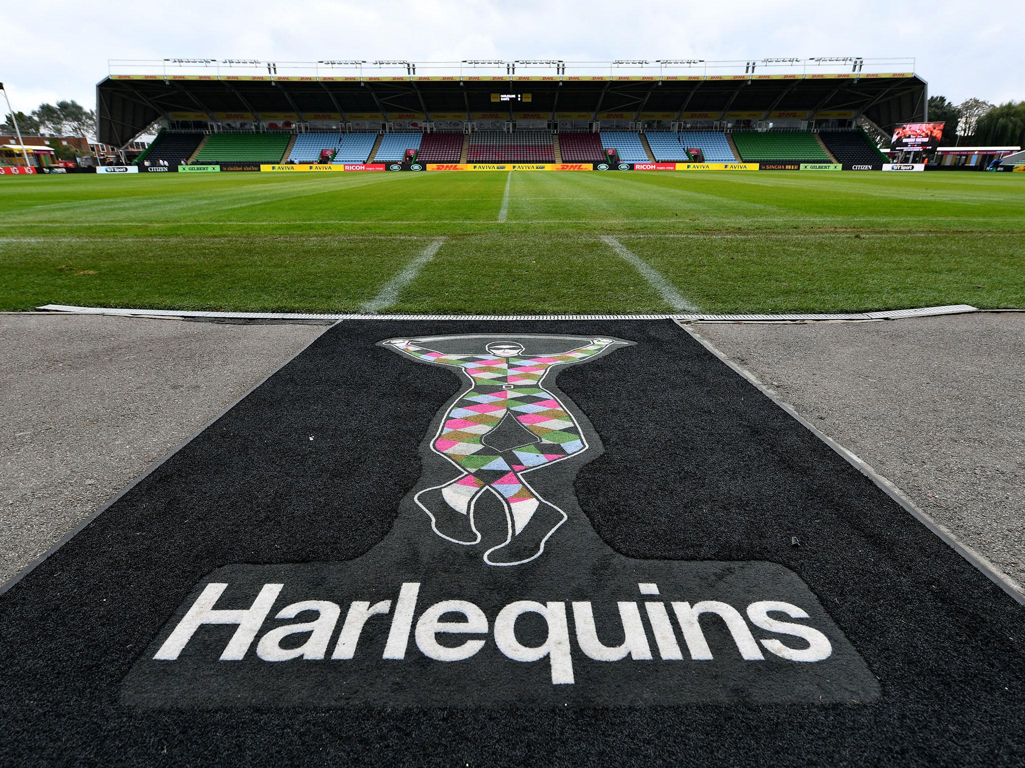A staff member at Harlequins is recovering after falling from a hotel window