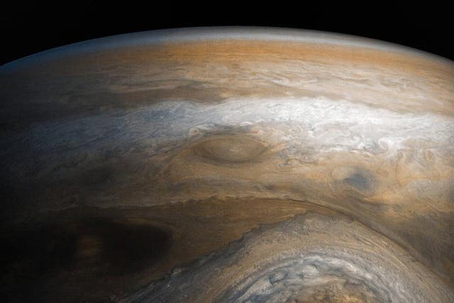 The hydrogen gas inside Jupiter is subjected to pressures 6 million times higher than Earth’s atmosphere