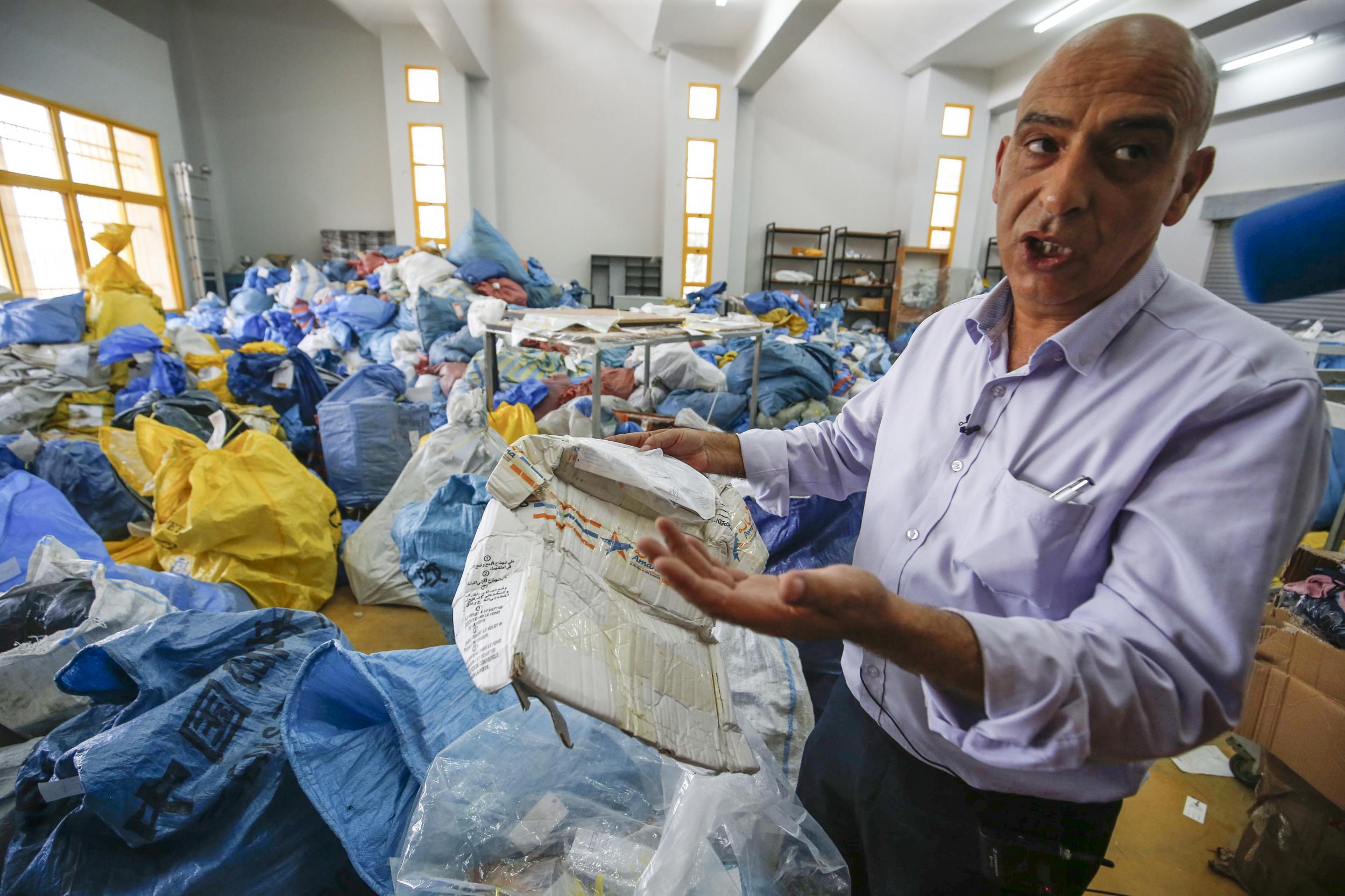 Ramadan Ghazawi, a Palestinian official at Jericho’s post office, said the parcels had been blocked on security and administrative grounds