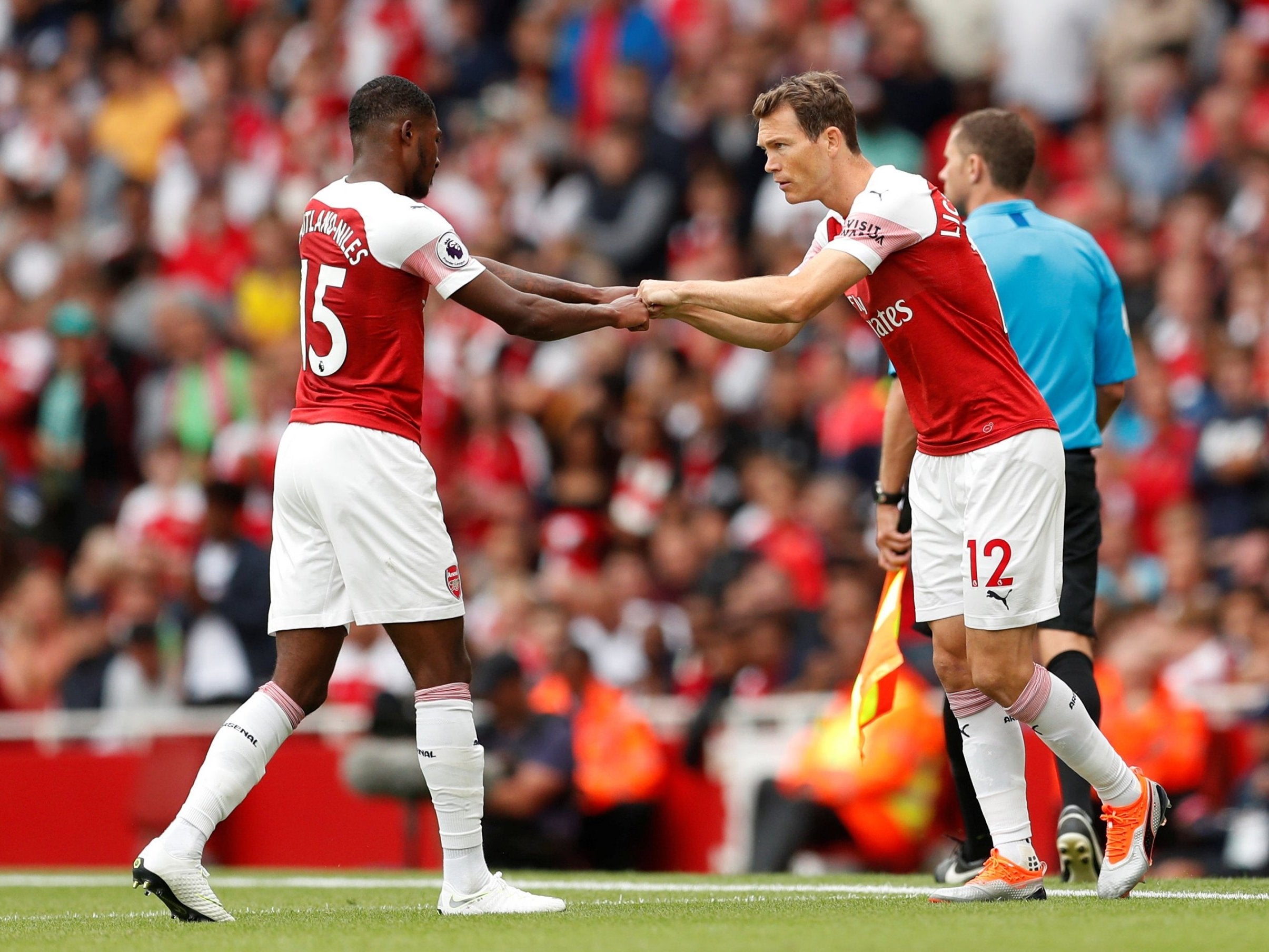 Stephan Lichtsteiner could replace the injured Ainsley Maitland-Niles at left-back