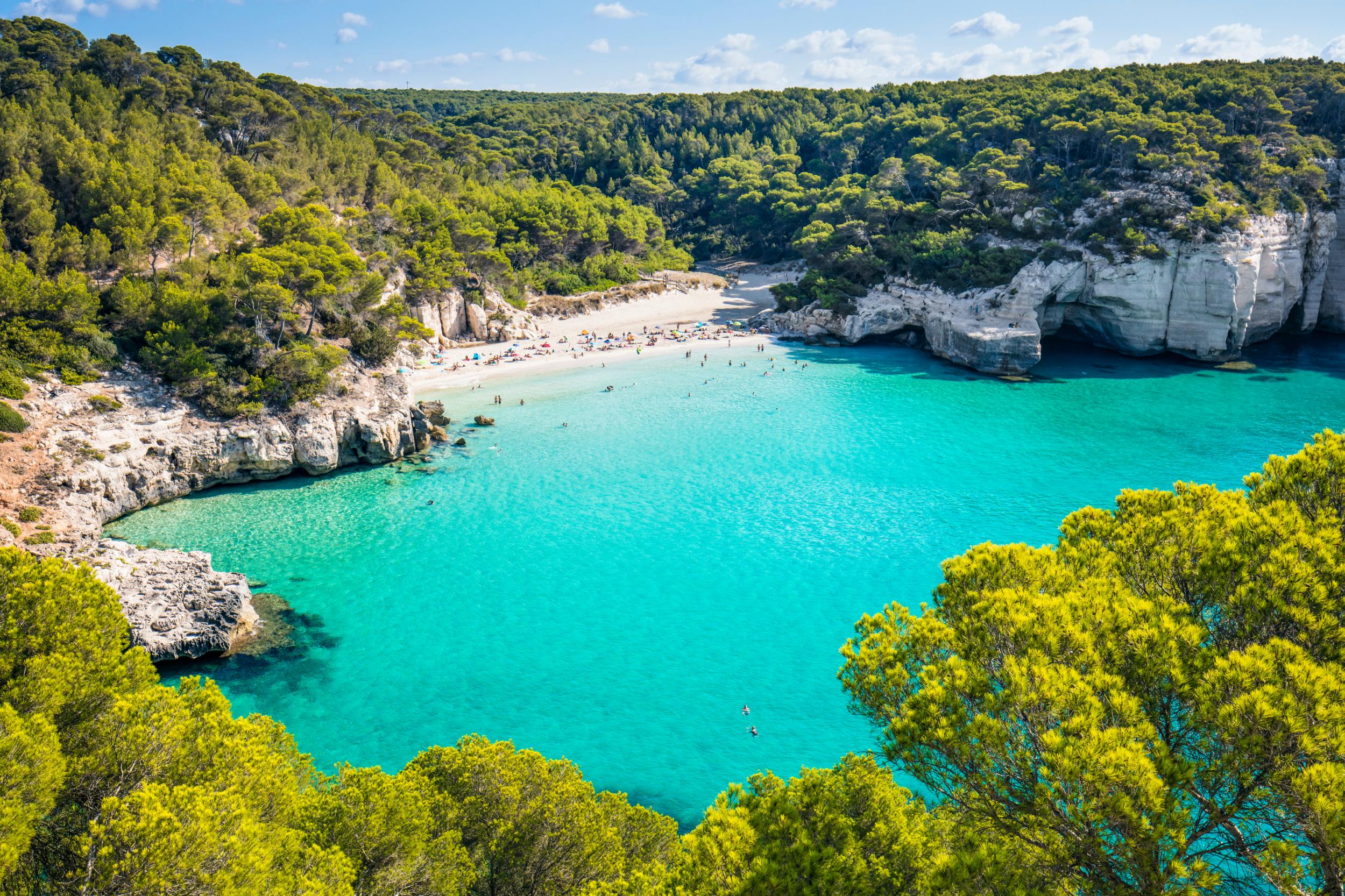 Take a dip in one of Menorca's idyllic coves