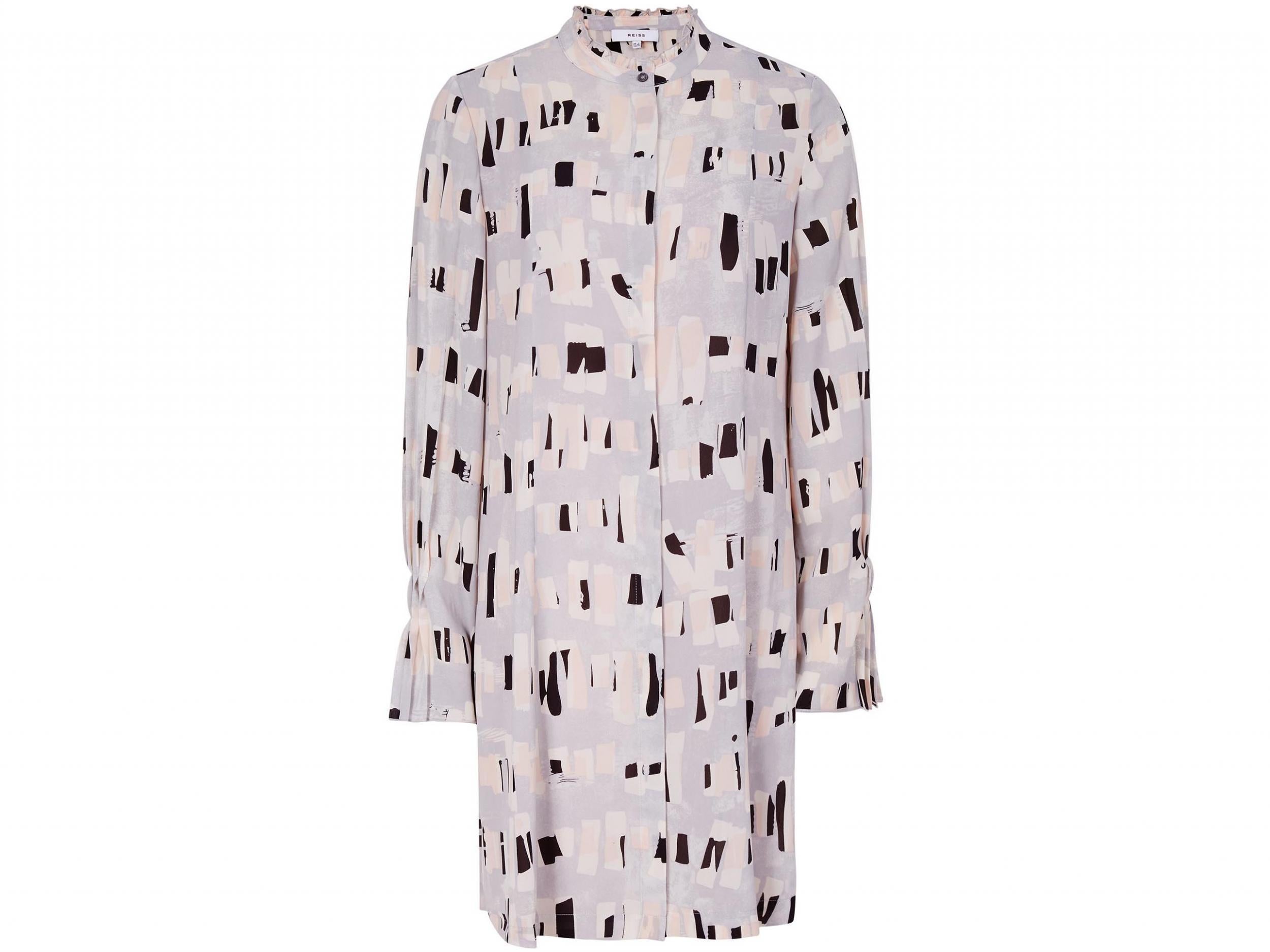 Two in one: Geo Printed Shirt Dress, £195, Reiss
