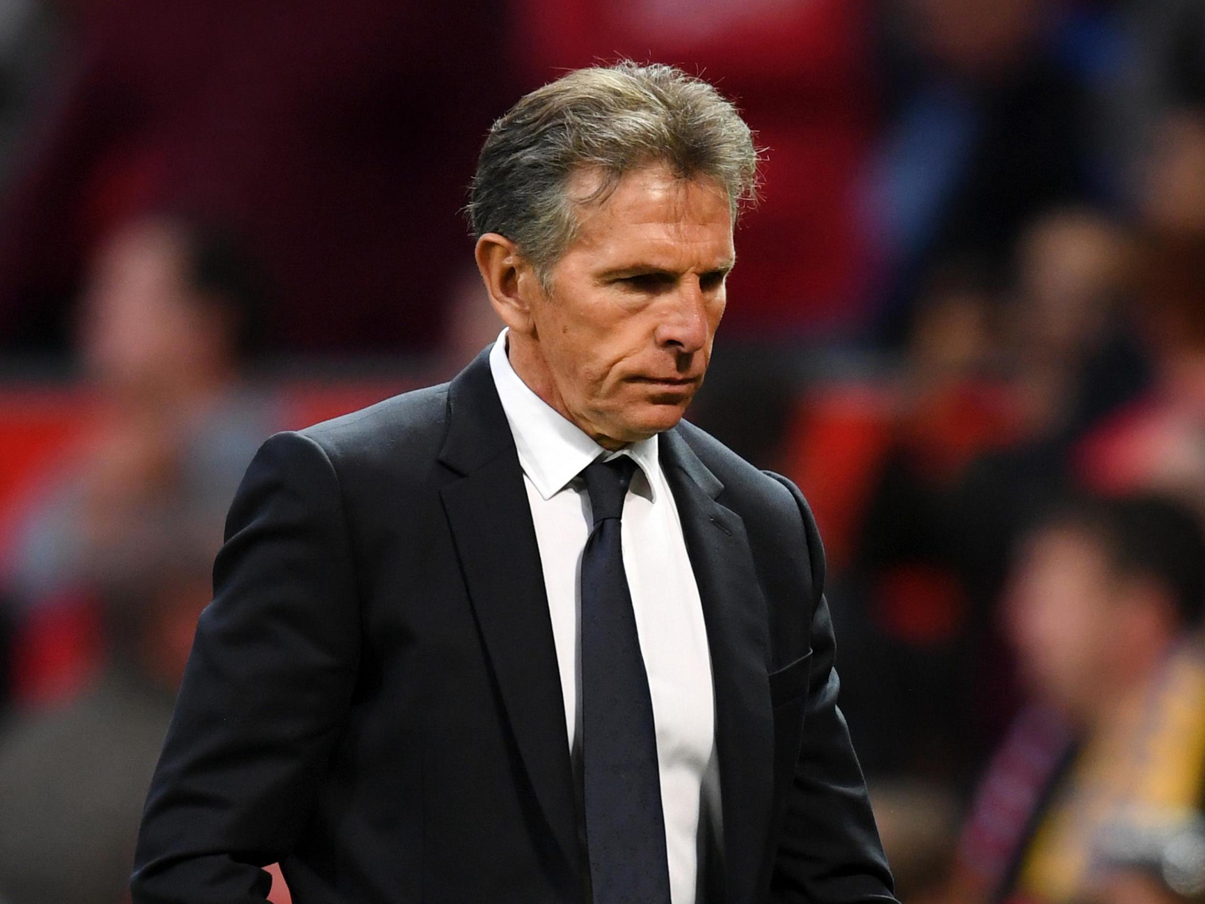 Leicester manager Claude Puel laughs off speculation he is under pressure after just one Premier League game Leicester manager Claude Puel laughs off speculation he is under pressure after just one Premier League game