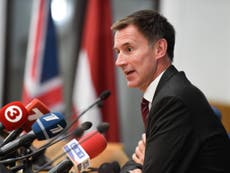 Jeremy Hunt hints UK could accept Canada-style trade deal