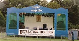 The main stage at Music at Myrtle in 1991, before it became Bingley Music Live