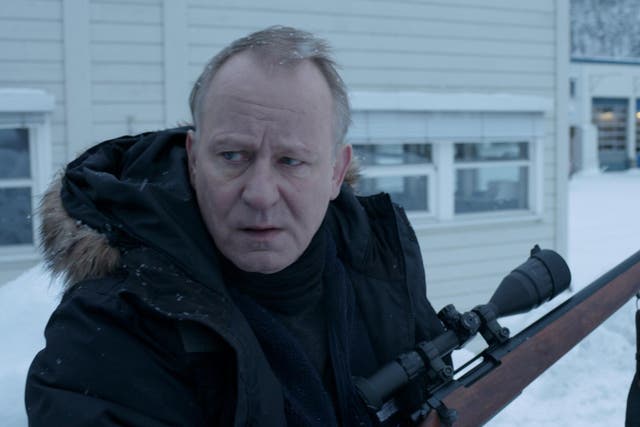 Stellan Skarsgard plays a mild-mannered snowplow driver in this entertaining if grisly piece