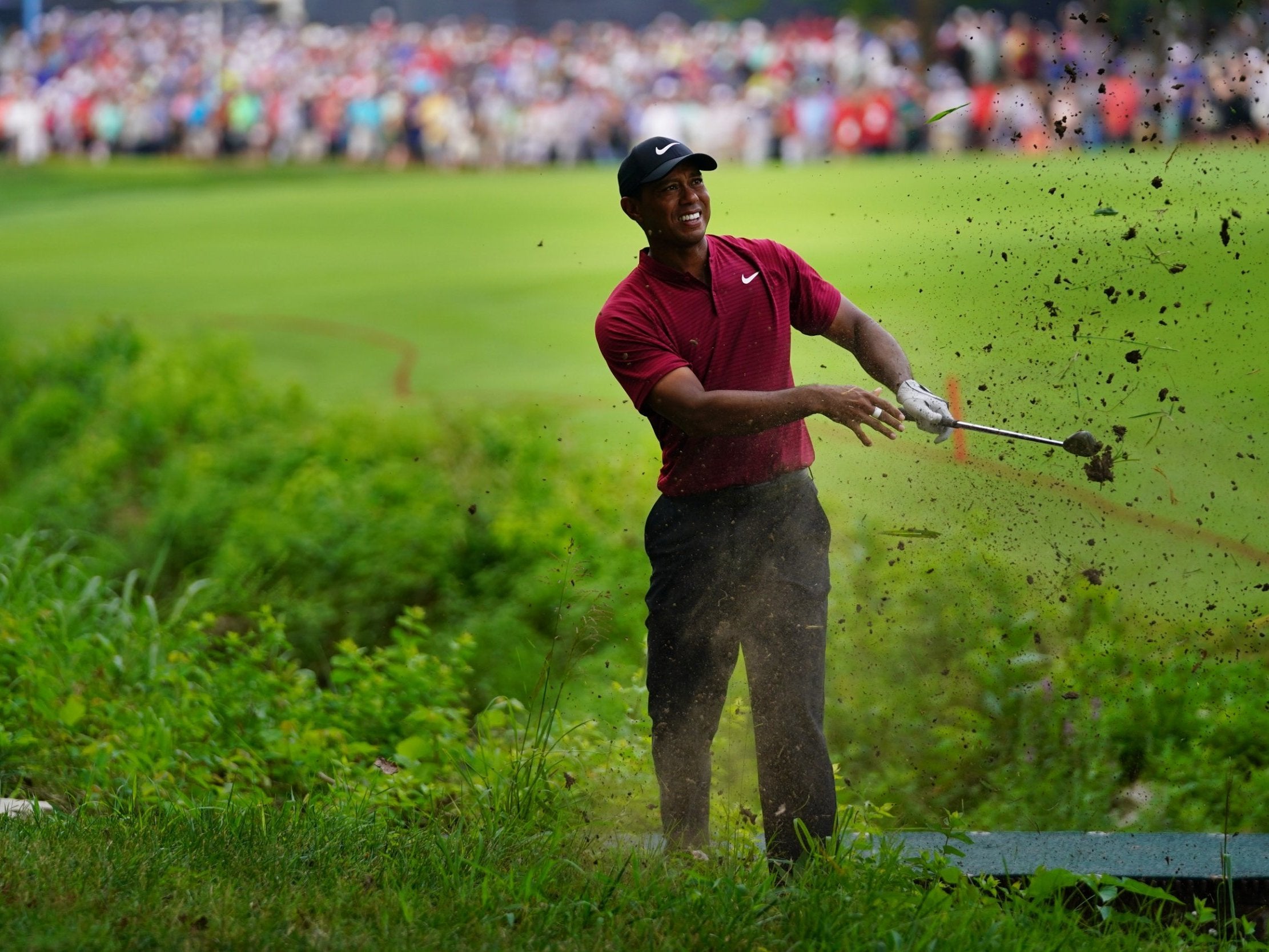 Tiger Woods finished tied second at the PGA Championship