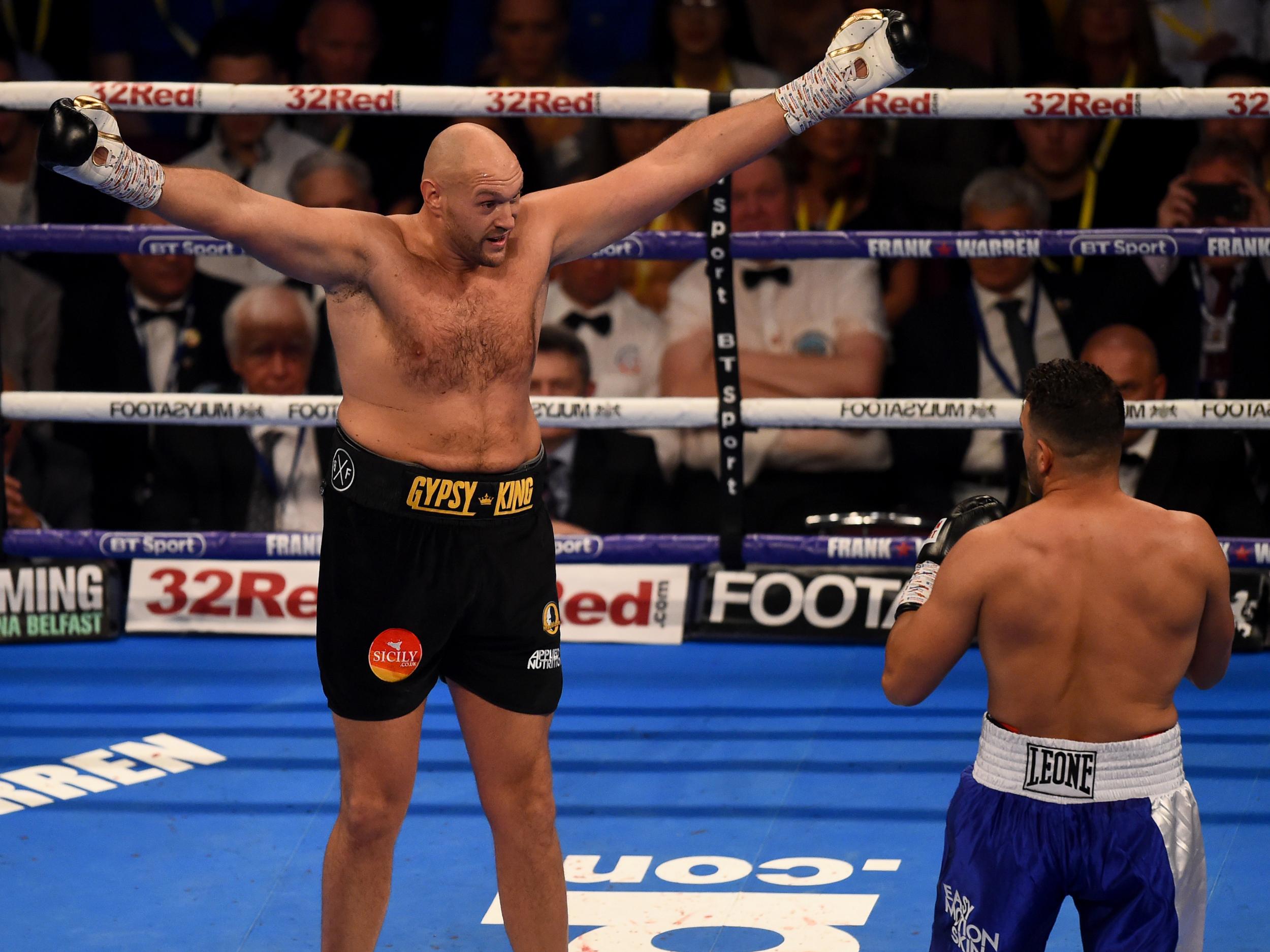 Tyson Fury made light work of Sefer Seferi on his comeback