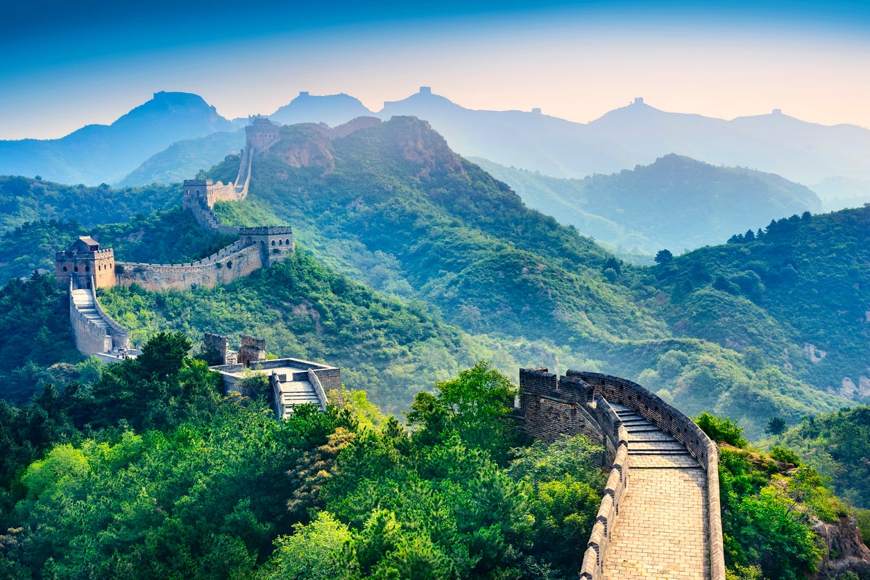 Epic walks include an ancient section of the Great Wall of China