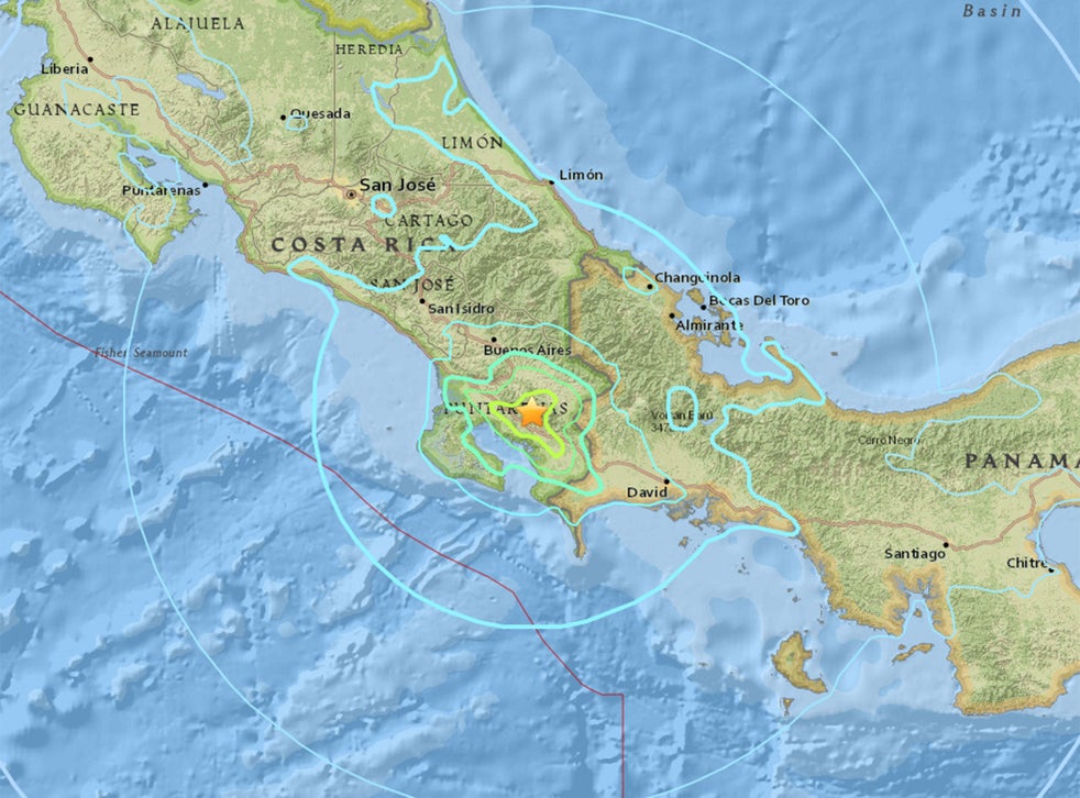 When was the last tsunami in costa rica
