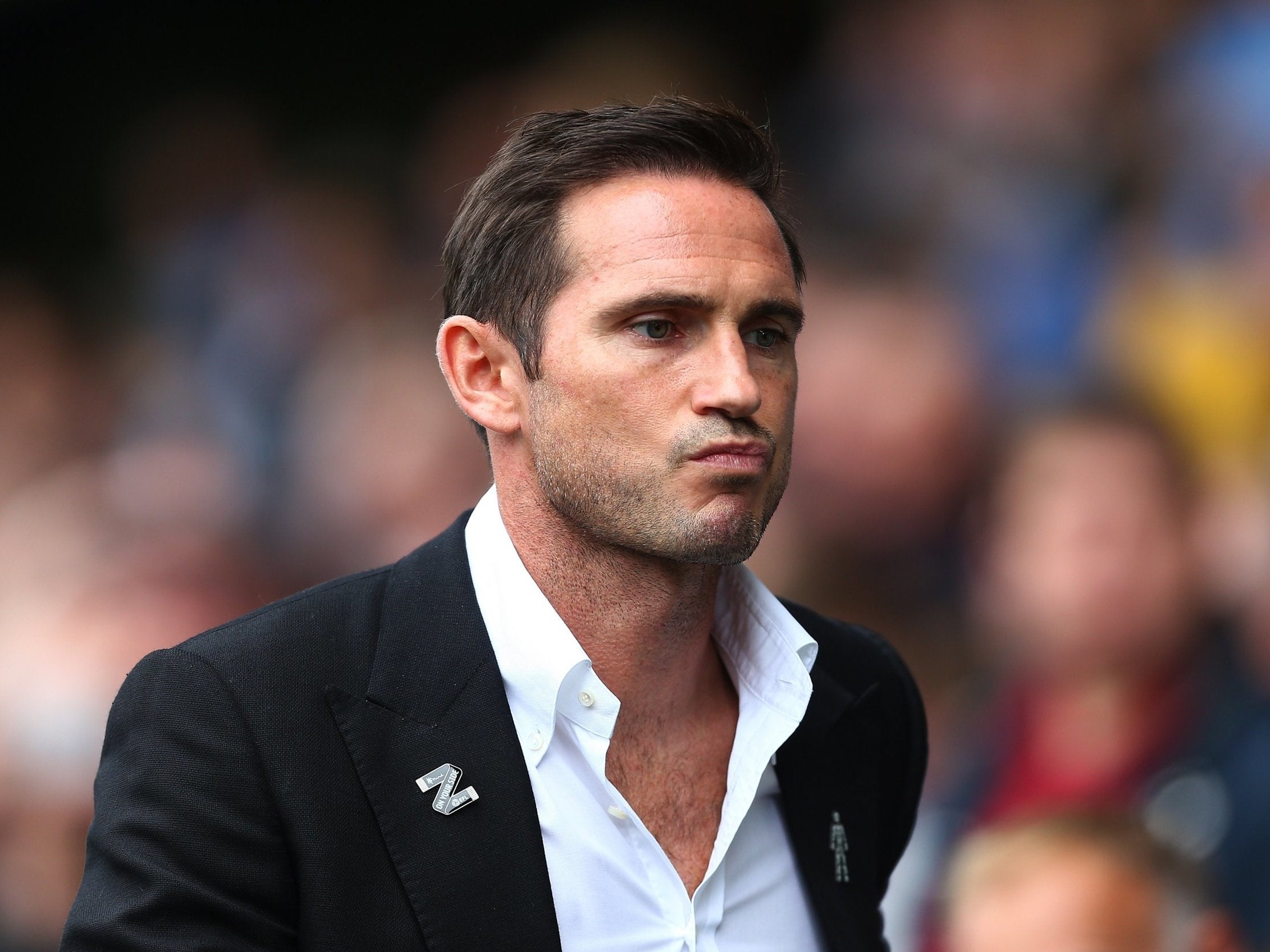 Frank Lampard saw his Derby side suffer a disappointing defeat