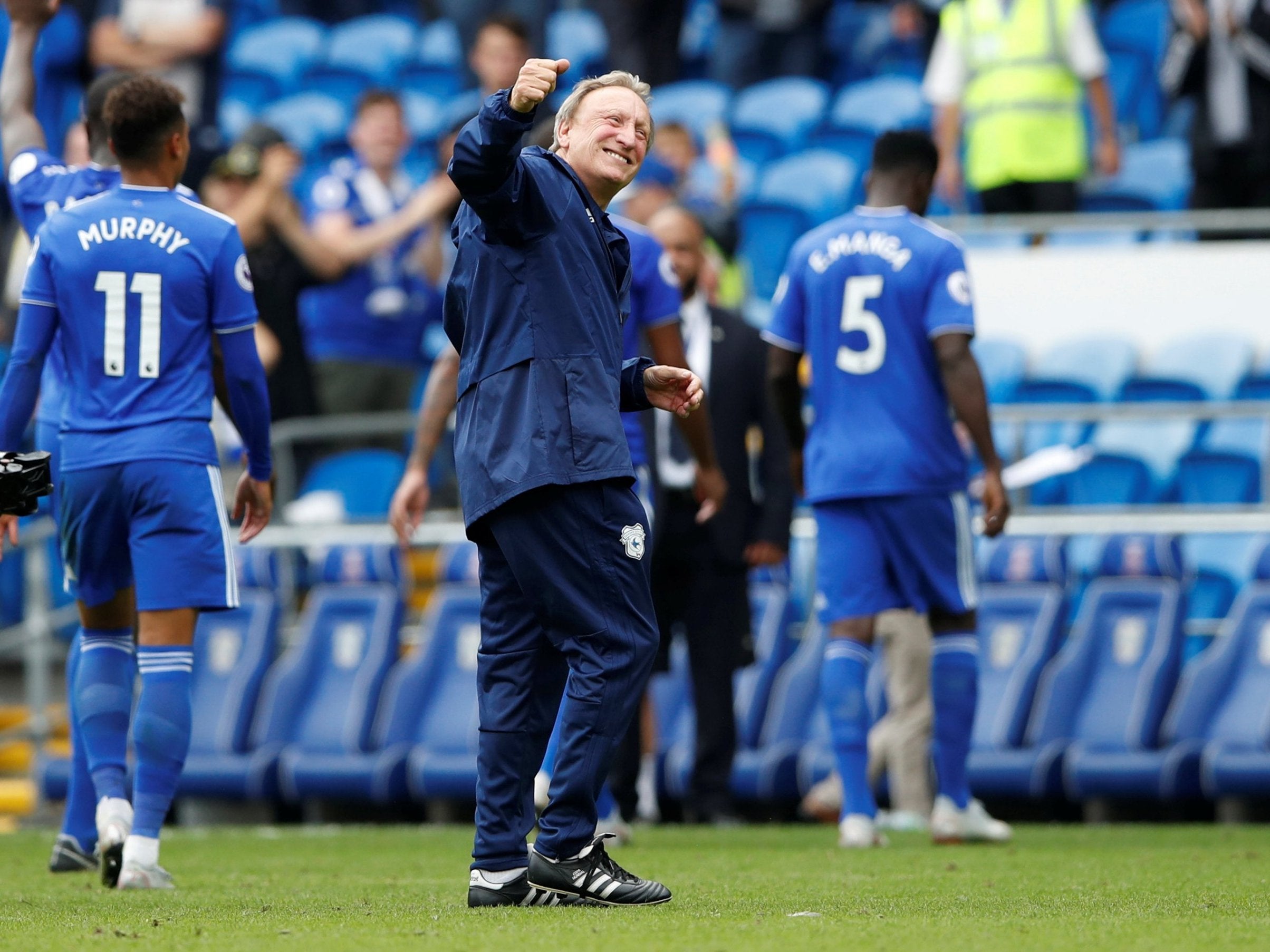 Neil Warnock was pleased with Cardiff's first point of the season