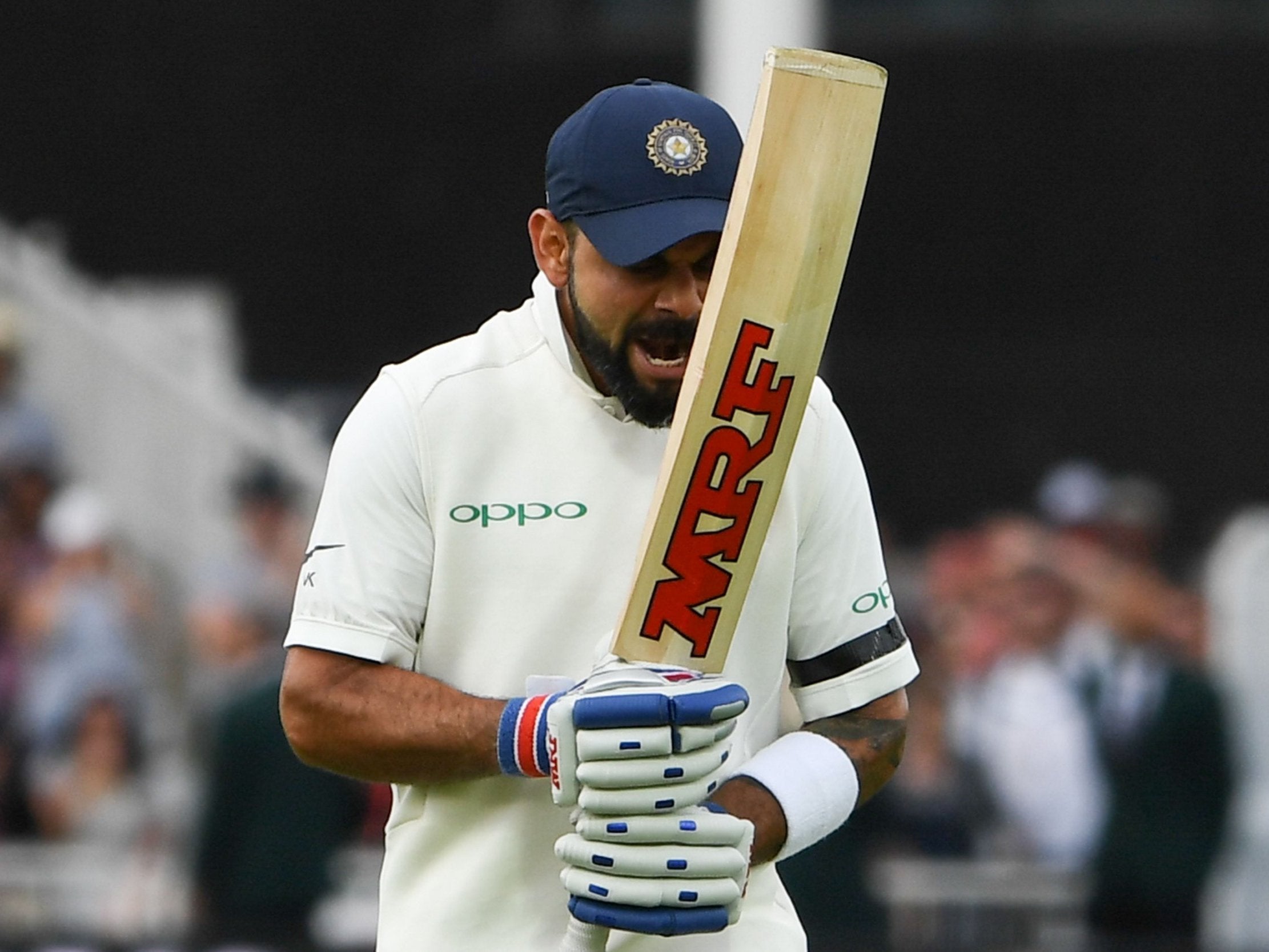 Virat Kohli was incensed at getting out on 97 runs