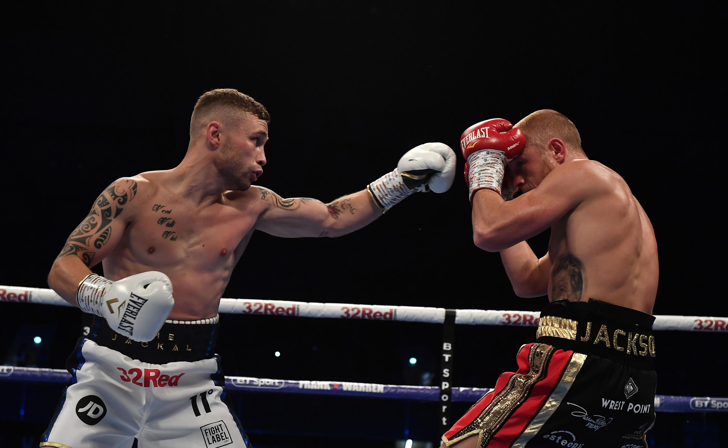 Carl Frampton controlled the bout before stopping Jackson in the ninth round