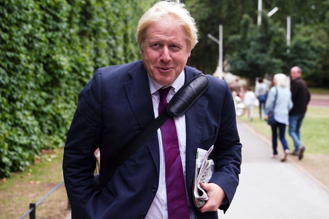 Former British foreign secretary Boris Johnson