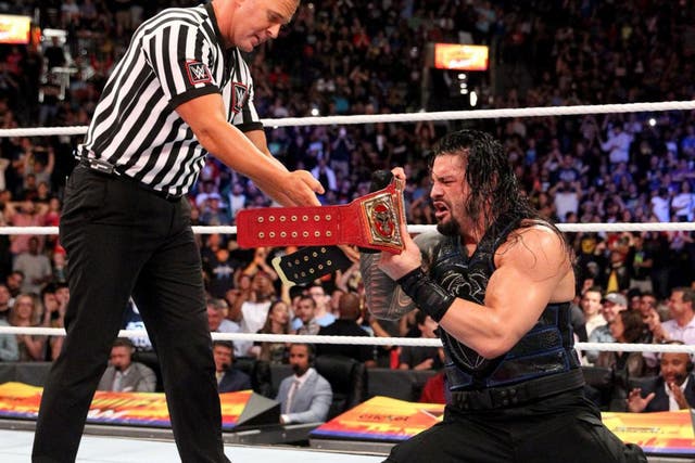 Roman Reigns beat Brock Lesnar to win the Universal Championship