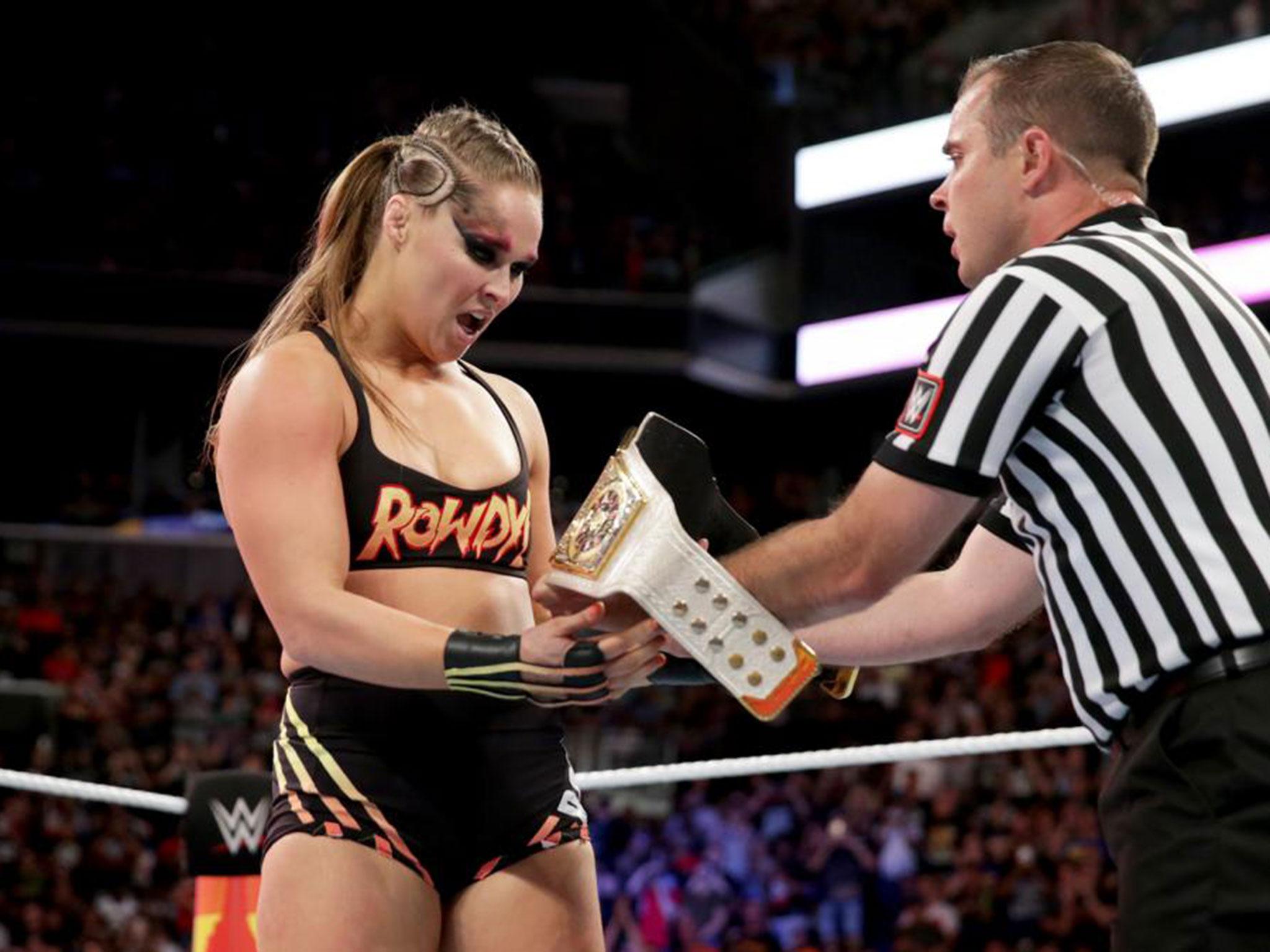 Ronda Rousey finally won her first WWE title