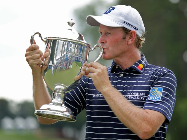 Snedeker led from first to last to win the Wyndham
