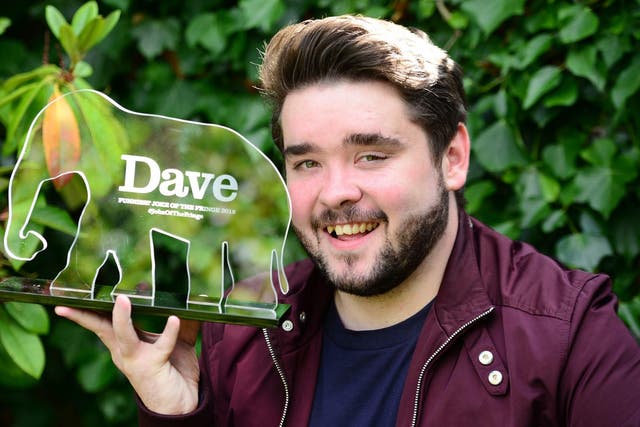 Adam Rowe, winner of the Fringe's best joke award