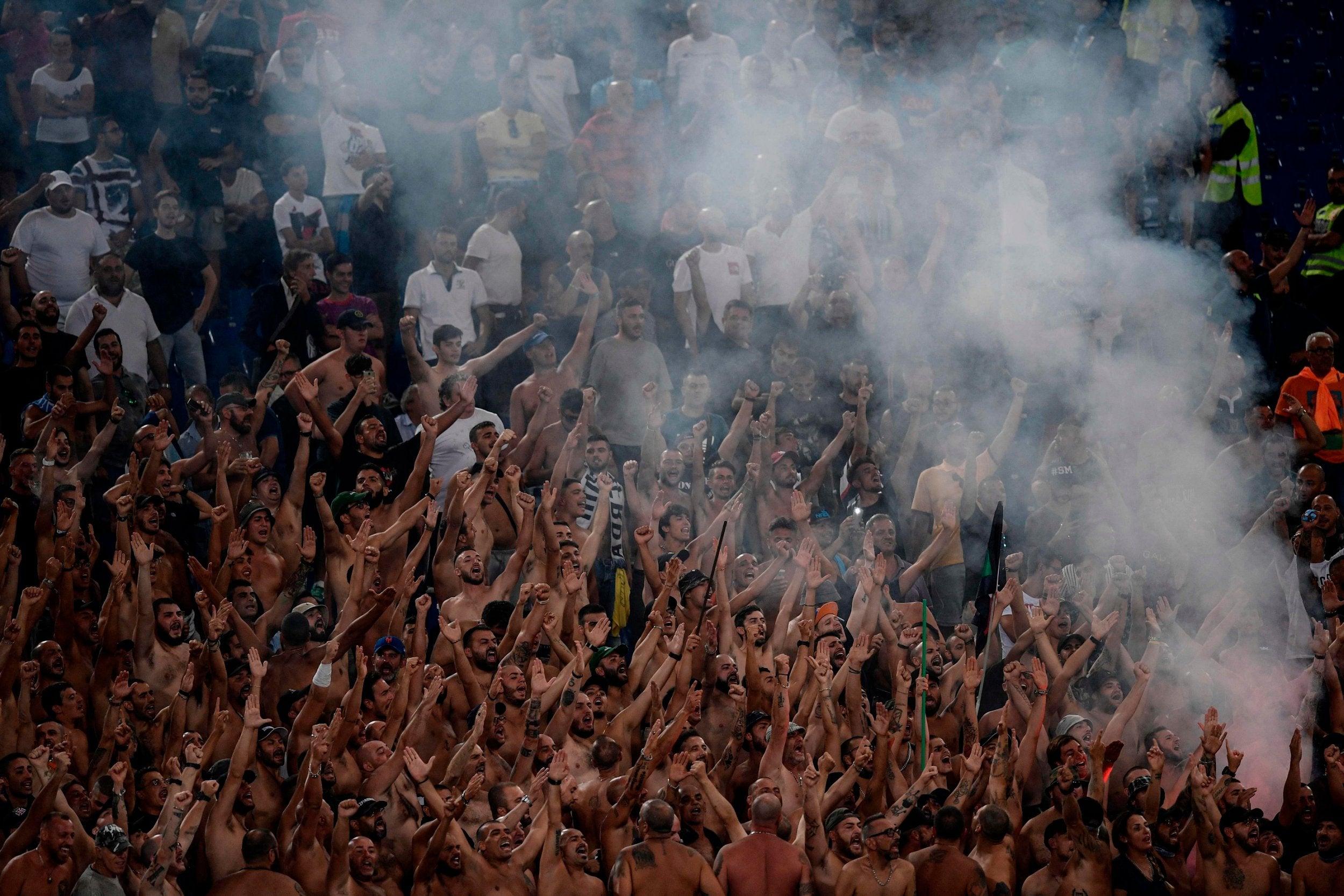 Lazio fans known as 'Ultras' have told women to stay away from the front 10 rows at the Stadio Olimpico