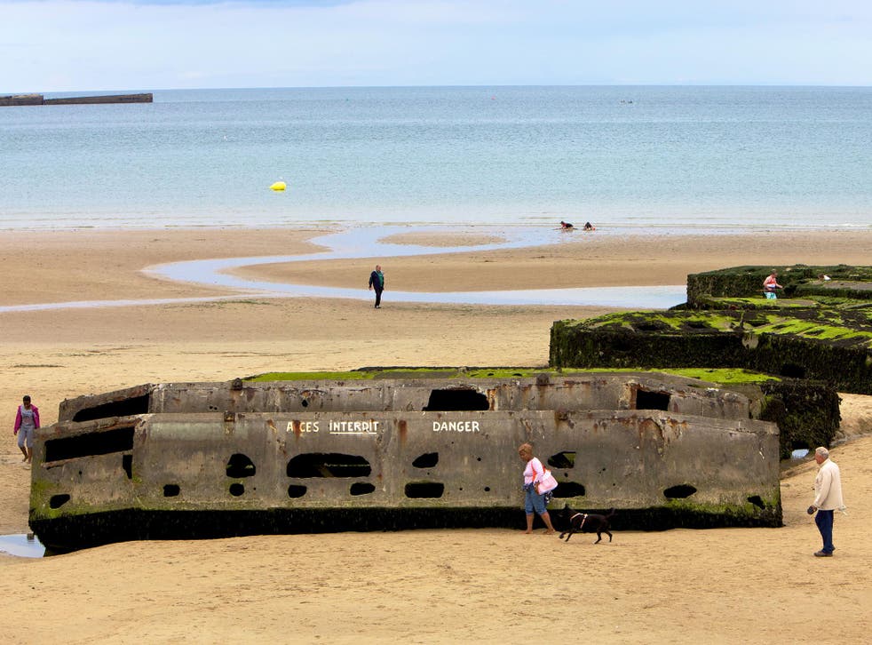Omaha beach still bears the scars from some of the bloodiest fighting during the D-Day landings, the allies push to finally rid Europe of Nazism