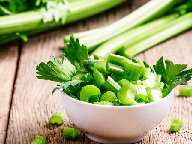 Celery is often touted as a negative calorie food
