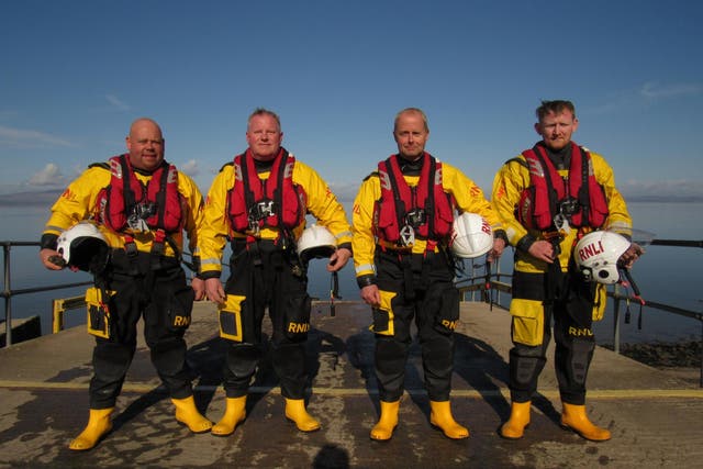 Ready for action: the volunteers of RNLI Silloth Lifeboat Station  