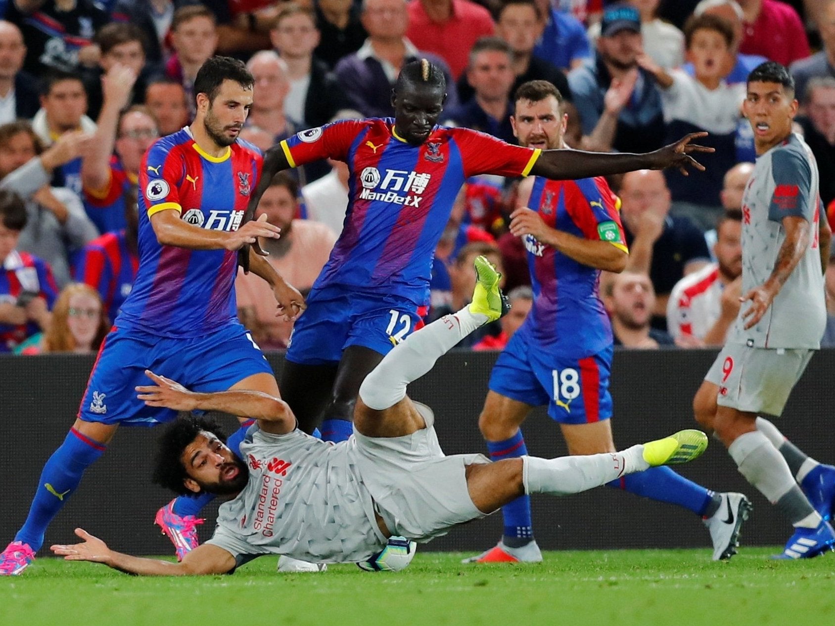 Crystal Palace vs Liverpool: Gary Neville puts Mohamed Salah penalty down to 'theatrical fall'